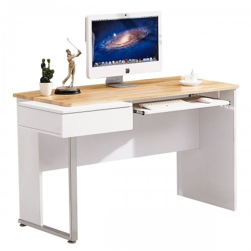 Γραφείο Υπολογιστή CAMPESTRIS Φυσικό/Λευκό 130x70x75.5cm