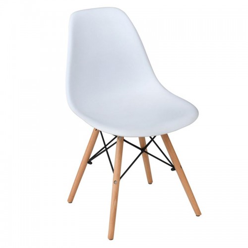 Art Wood Καρέκλα Pp Άσπρο (Σετ 4τμχ)