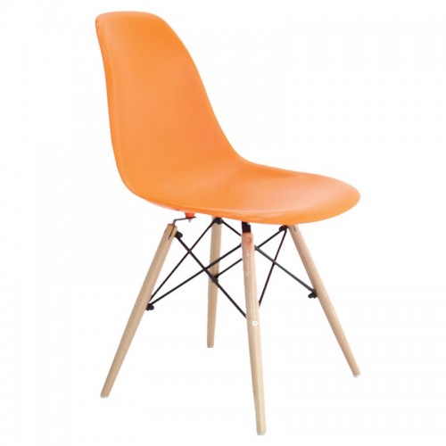 Art Wood Καρέκλα Pp Πορτοκαλί (Σετ 4τμχ)