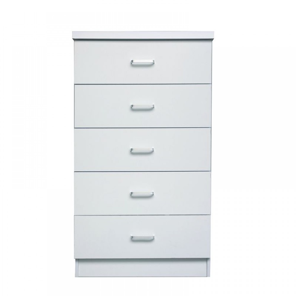 Drawer Συρταριέρα 5-Συρτ.60X40X97Cm Άσπρη