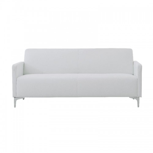 Καναπές Style 2θέσιος με επένδυση από τεχνόδερμα Pu σε χρώμα λευκό 112x71x72εκ