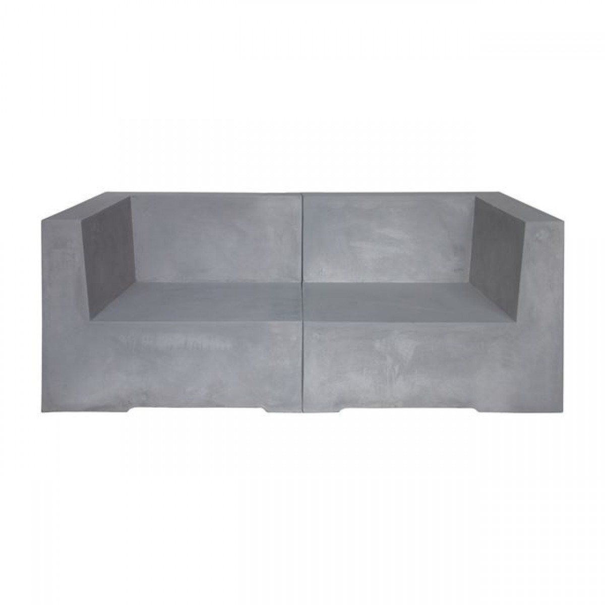 Concrete Καναπές 2-Θ Cement Grey 160X83X65Cm