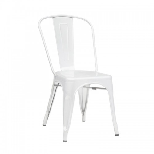 Καρέκλα Relix απο μεταλλικό σκελετό σε άσπρο χρώμα E5191