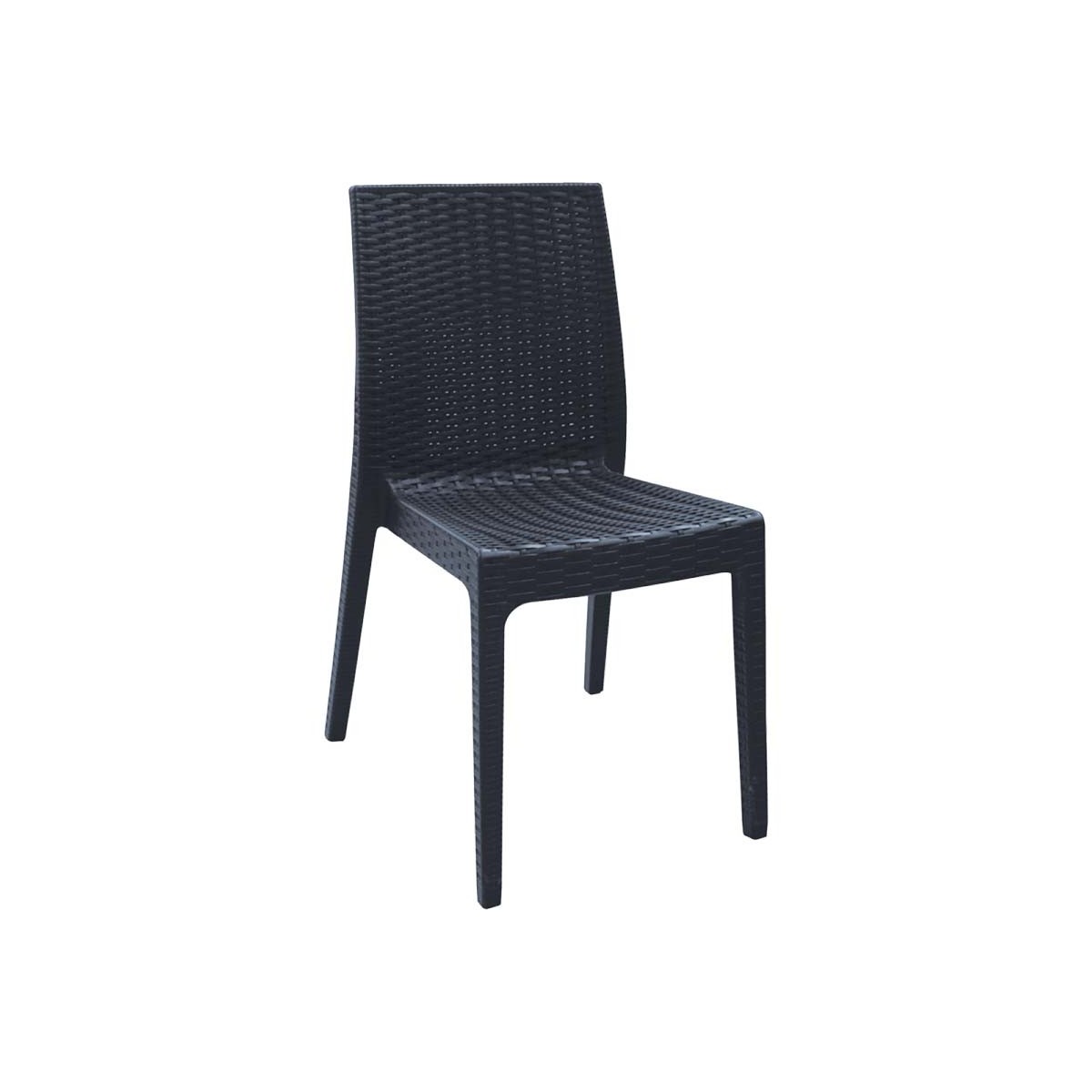 Καρέκλα polypropylene DAFNE σε ανθρακί χρώμα E328,2