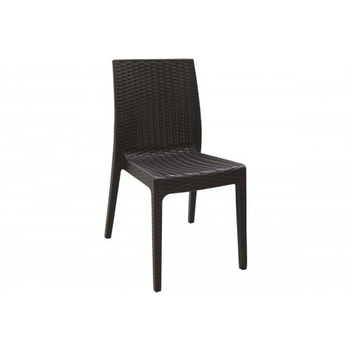 Καρέκλα polypropylene DAFNE σε καφέ χρώμα E328,3