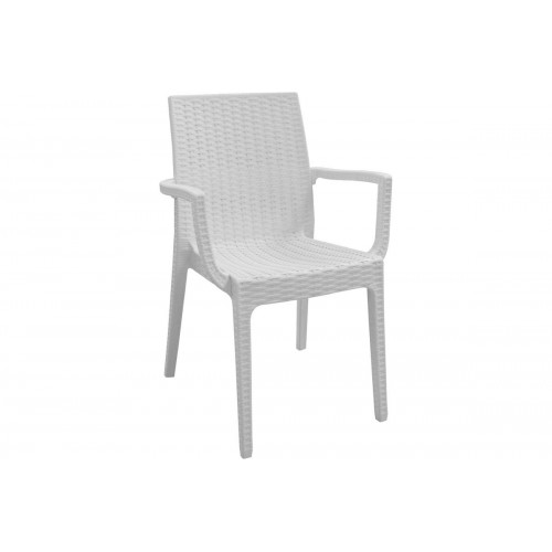 Πολυθρόνα polypropylene DAFNE σε λευκό χρώμα E329,1
