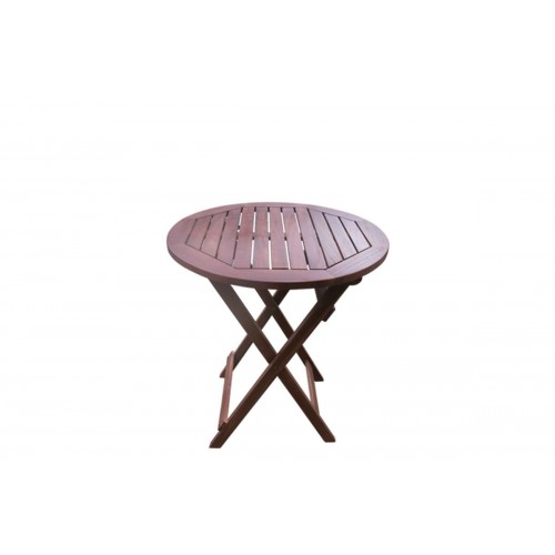 Τραπέζι ξύλινο Φ70Χ70 πτυσσόμενο Easy απο μασίφ ξύλο acacia E20084.9