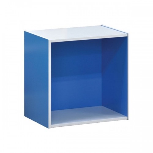 Κουτί ξύλινο Decon cube σε μπλέ χρώμα E828.2