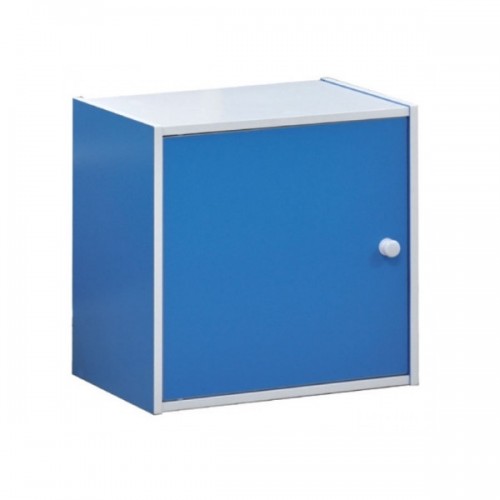 Ντουλάπι ξύλινο Decon cube σε μπλέ χρώμα E829.2