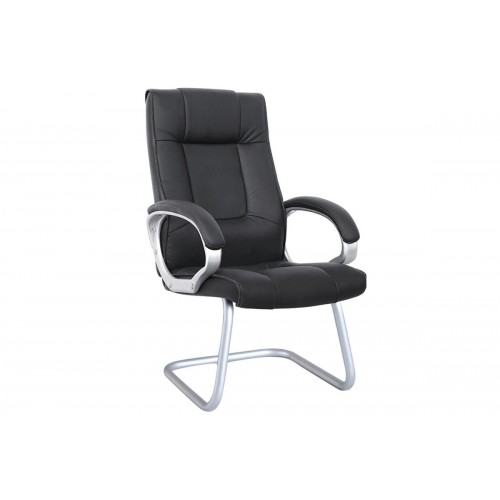 Καρέκλα γραφείου επισκέπτη με επένδυση PU σε μαύρο χρώμα EO271.1 / BF6900V