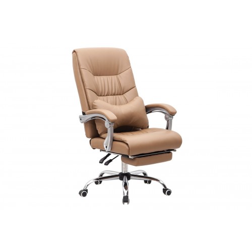 Πολυθρόνα γραφείου διευθυντή Relax BF9650 με επένδυση από μπεζ PU