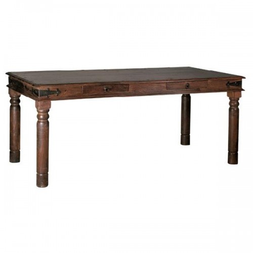 Τραπέζι ξύλινο παραδοσιακό 130Χ80 σε καρυδί χρώμα ΕΣ243