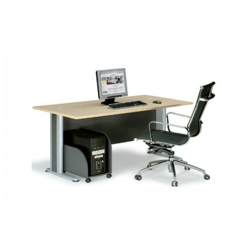 Γραφείο εργασίας Basic 150X80 με ξύλινη επιφάνεια σε χρώμα beech EO997