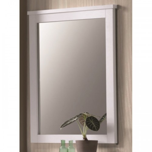 Καθρέπτης ξύλινος Life χρώμα λευκό EM368.1