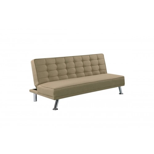 Καναπές - κρεβάτι Europa με επένδυση από ύφασμα σε χρώμα μπεζ 176x82x80εκ