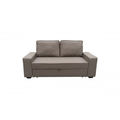 Καναπές-κρεβάτι ALISON τριθέσιος υφασμάτινος σε χρώμα mocha Ε996,1