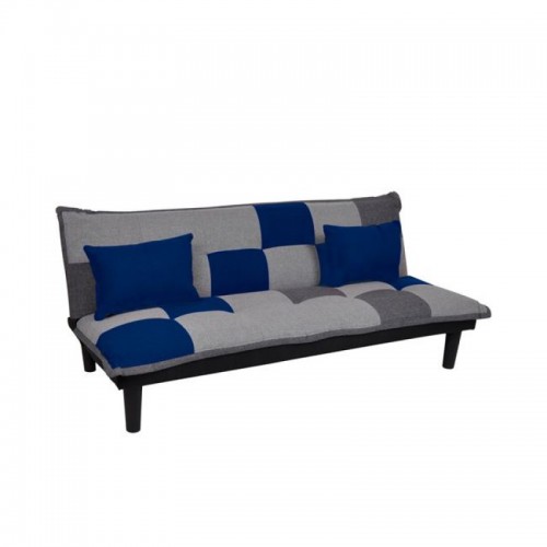 Καναπές-κρεβάτι τριθέσιος FENDER patchwork 168x76x70εκ.