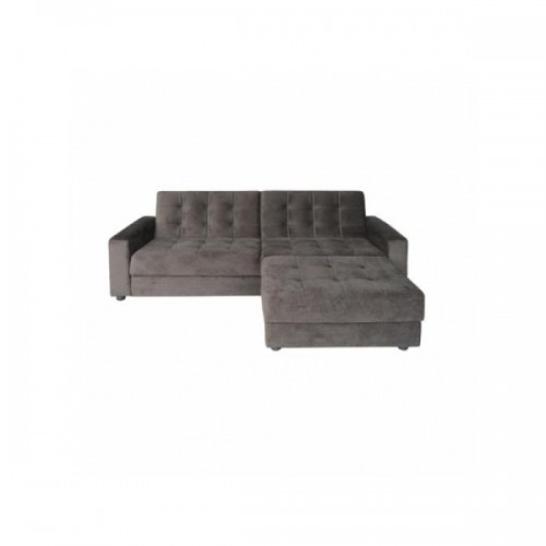 Καναπές κρεβάτι γωνιακός  JACKSON ύφασμα γκρί-καφέ Ε9579.1