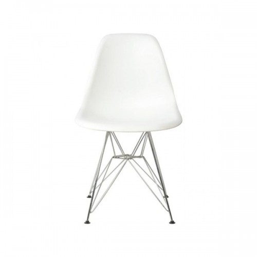 Καρέκλα Art PP σε λευκό χρώμα EM124.11 (Σετ 4τμχ)