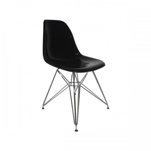 Καρέκλα Art PP σε μαύρο χρώμα EM124.22 (Σετ 4τμχ)