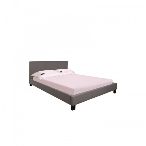 Κρεβάτι διπλό WILTON 160Χ200 με επένδυση απο τεχνόδερμα σε cappuccino χρώμα E8054.3