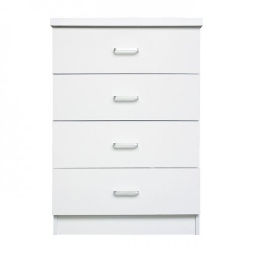 Drawer Συρταριέρα 4-Συρτάρια 60X40X80Cm Άσπρο