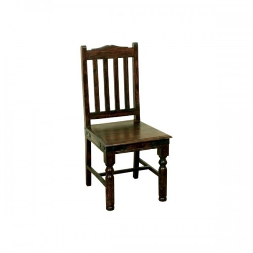 Καρέκλα ξύλινη παραδοσιακή Rawat σε χρώμα καρυδί απο μασίφ ξύλο ΕΣ332 (Σετ 2τμχ)